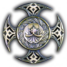Celtic cross Antique silver