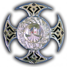Celtic cross Shiny silver (XLE)