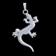 Lizard geocoin - Polished silver