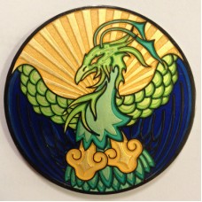Fire & Ice Phoenix Geocoin - Ice